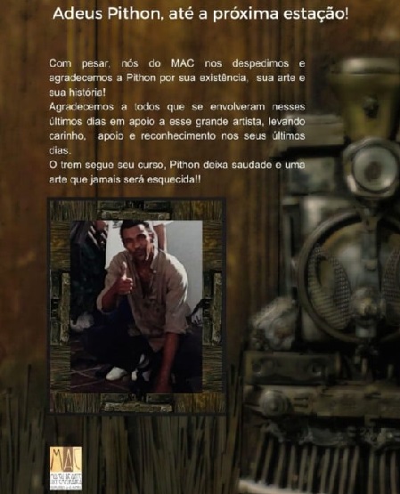  Antônio Pithon, artista visual que transformava sucata em arte, morre aos 69 anos em Feira de Santana