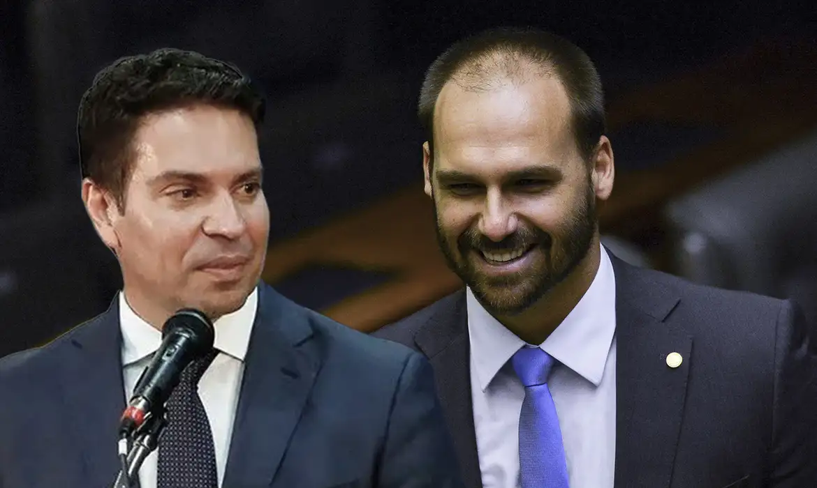 Câmara dos deputados cancela passaporte diplomático de Eduardo Bolsonaro e Alexandre Ramagem
