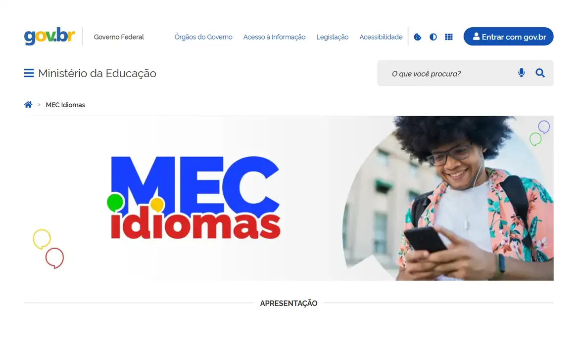 Nova plataforma do Governo Federal, MEC Idiomas oferta inglês e espanhol de forma gratuita