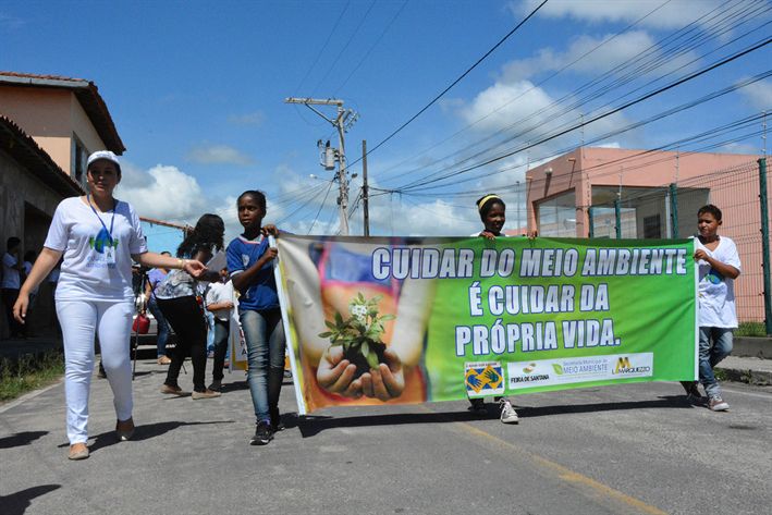 Alunos fazem mobilização contra dengue no Jardim Acácia