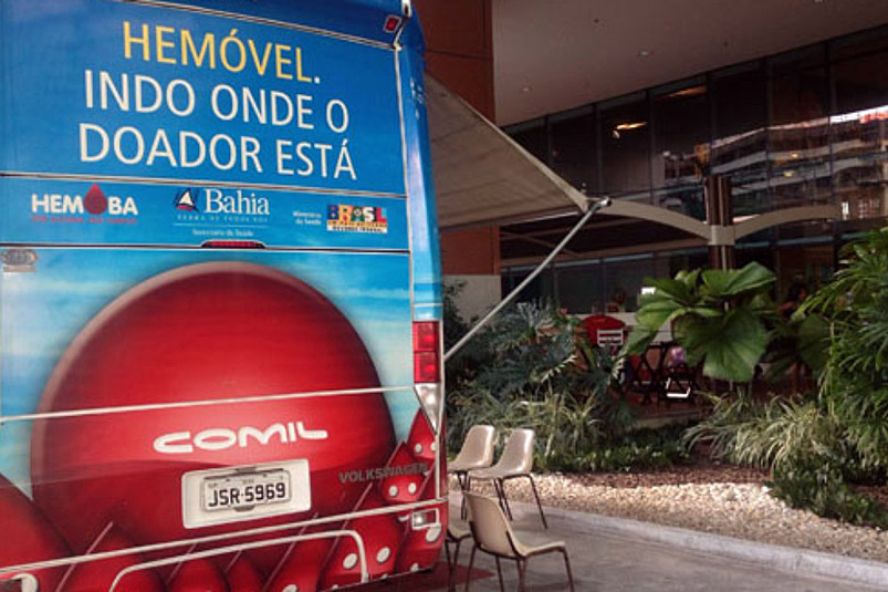 Hemóvel atende em Salvador, Eunápolis e Porto Seguro nesta semana