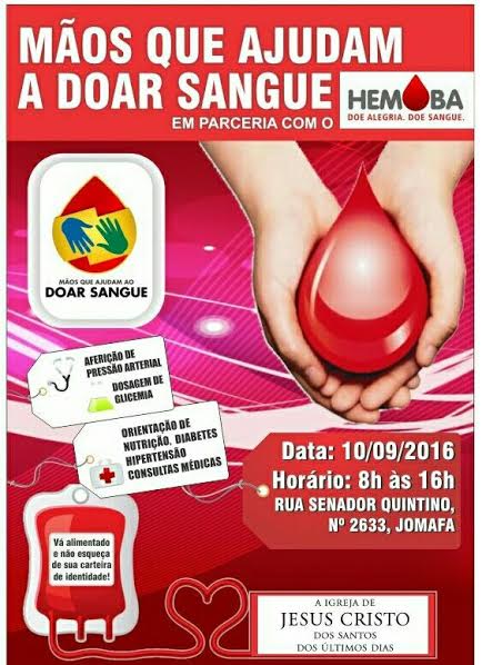 Voluntários realizam campanha de doação de sangue neste sábado (10)