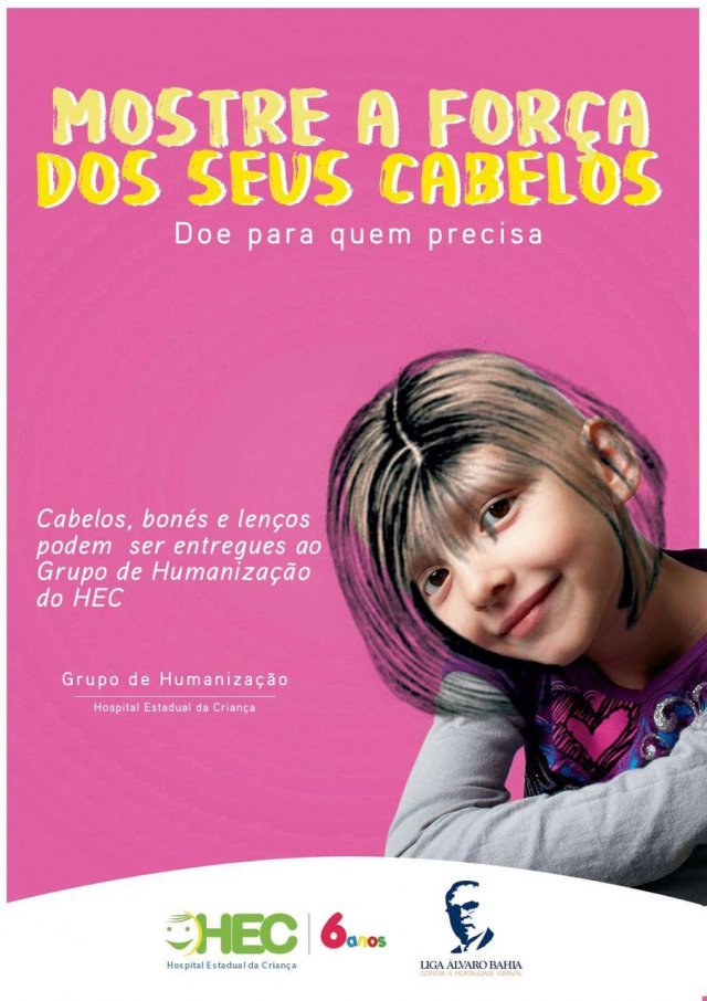 HEC faz campanha de doação de cabelo para crianças com câncer