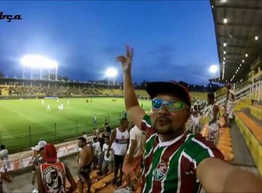 Torcedor do Flu de Feira cria canal no YouTube para acompanhar festa nas arquibancadas