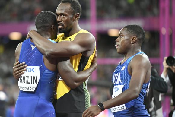 Gatlin vence na despedida de Bolt nos 100 metros rasos; jamaicano fica em 3º