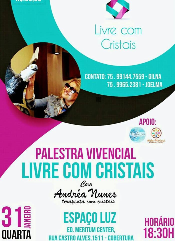 Especialista vem a Feira de Santana falar sobre a convivência com cristais para equilíbrio da vida