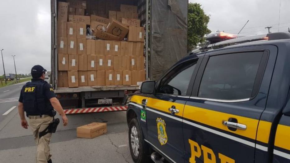 Erro de ortografia faz PRF apreender 700 mil maços de cigarro, no interior de São Paulo