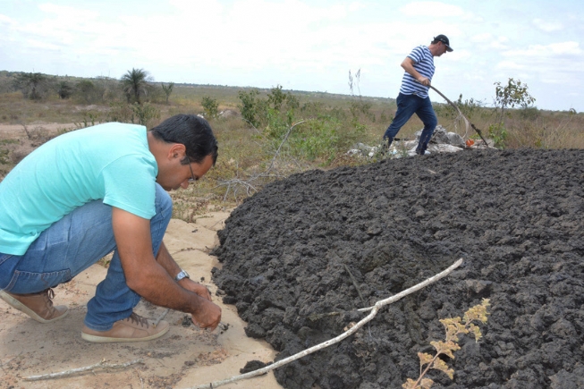 Prefeitura de Feira aguarda análise de material descartado de forma ilegal em estrada