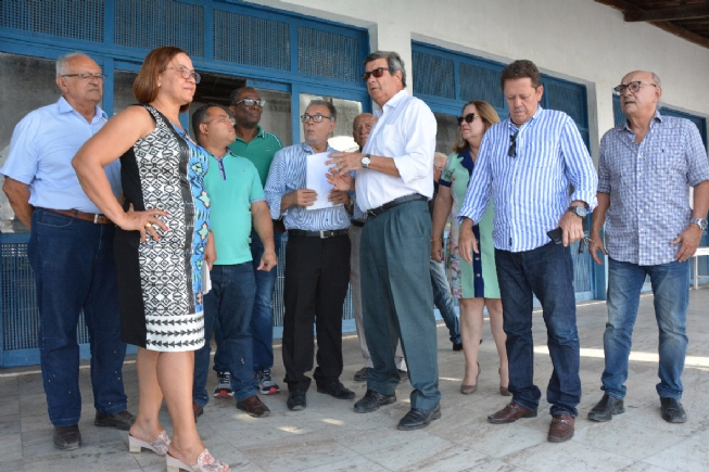 Prefeito Colbert Filho visita as instalações do FTC, onde será construido o Centro de Educação Complementar