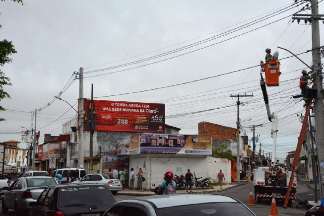 Tomba é a quarta localidade a ser contemplada com iluminação em LED