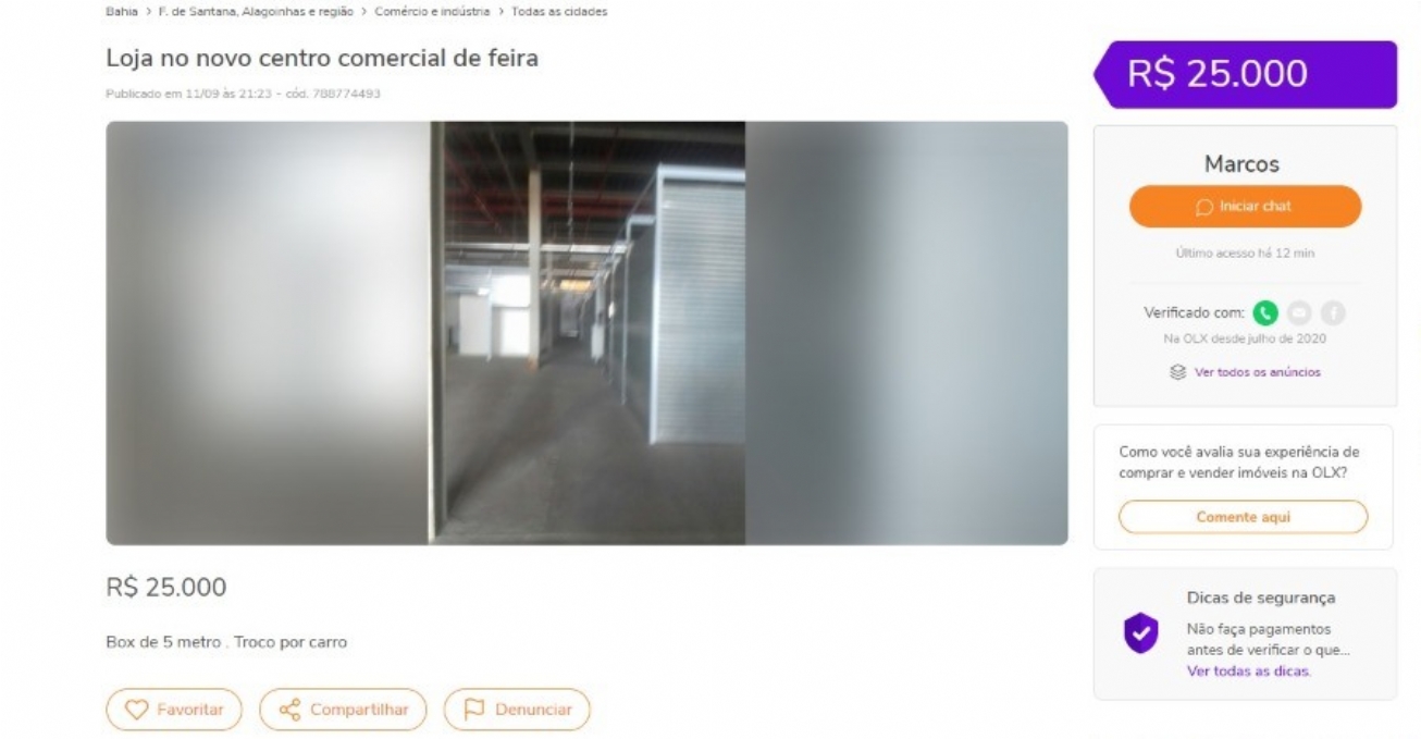 Ambulante tenta vender box ilegalmente