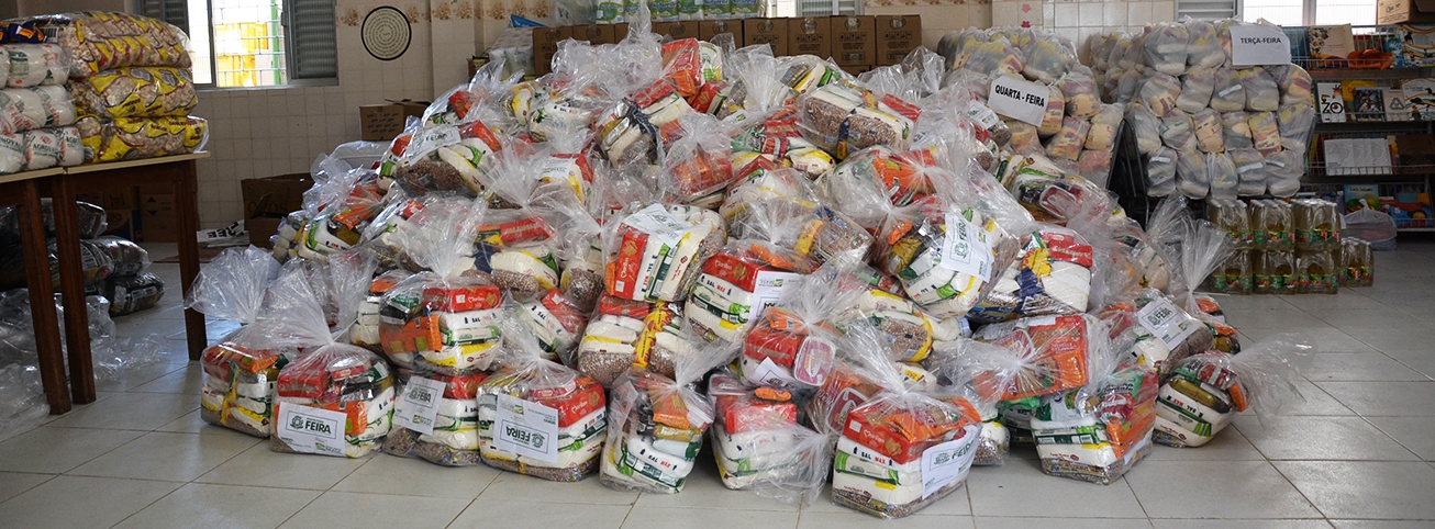 Vinte mil famílias com crianças de até três anos receberão kits de alimentos