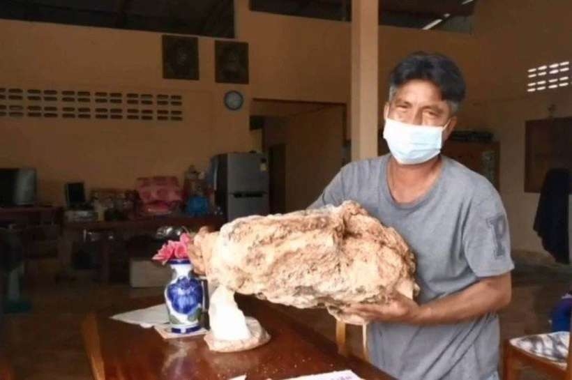 Pescador tailandês encontra vômito de baleia e pode ficar milionário; material é conhecido como ouro flutuante   