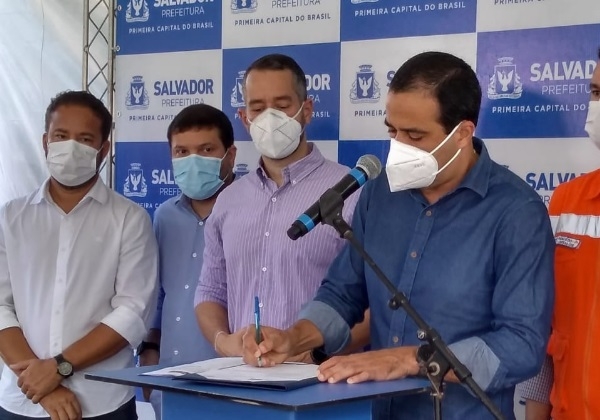 Bruno Reis anuncia investimento de R$ 44 mi em novas obras de contenção de encostas, em Salvador