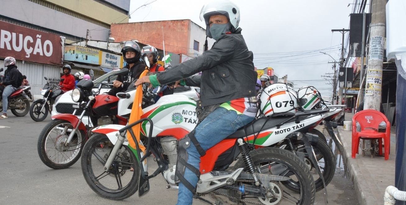 Credenciamento de mototaxistas segue até a próxima segunda-feira
