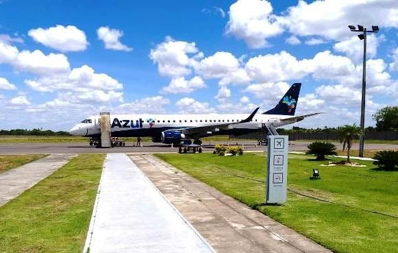 Azul retoma voos regulares, dentro de 2 semanas, no aeroporto de Feira de Santana 