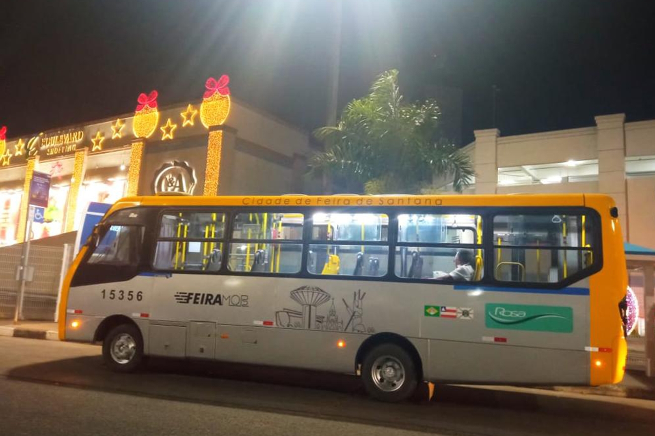 Prefeitura de Feira amplia, até às 23h40, horário dos ônibus urbanos na área do Boulevard Shopping