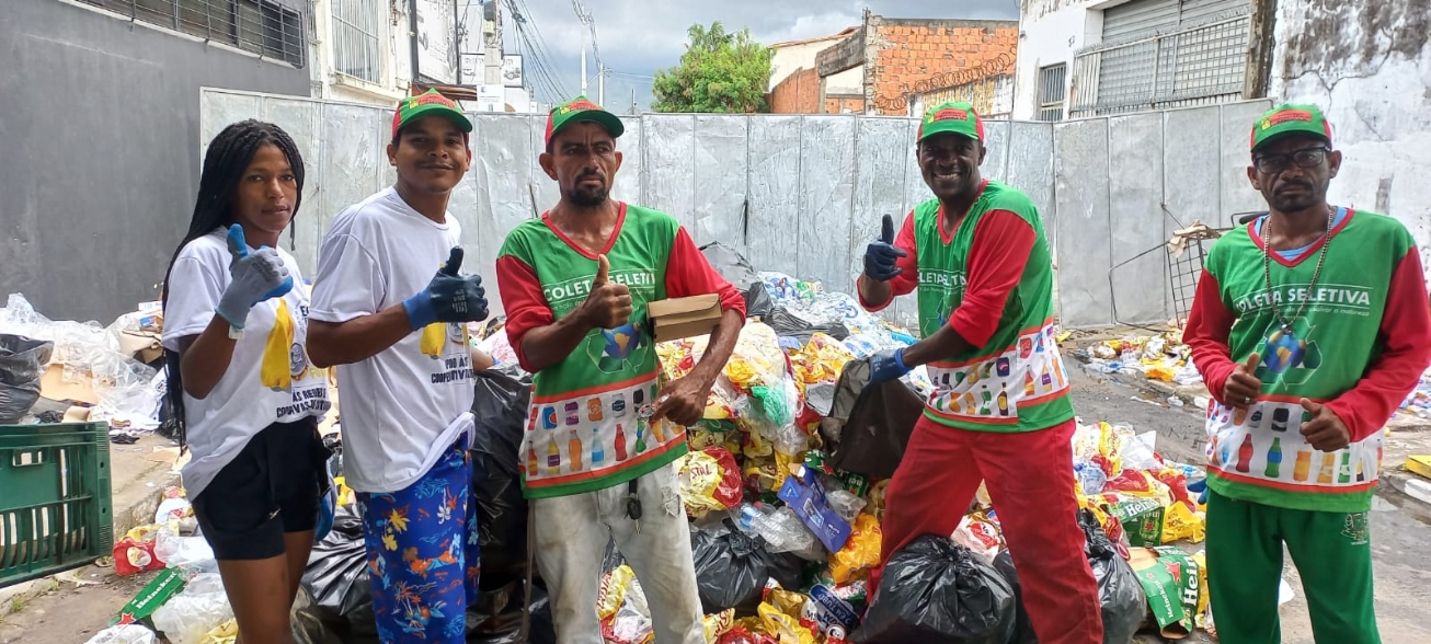 Mais de 2 toneladas de material reciclável foram recolhidos durante a Micareta