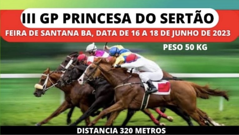 Cavalos de várias cidades do Estado disputam em Feira, a partir de hoje, o 3º GP Princesa do Sertão