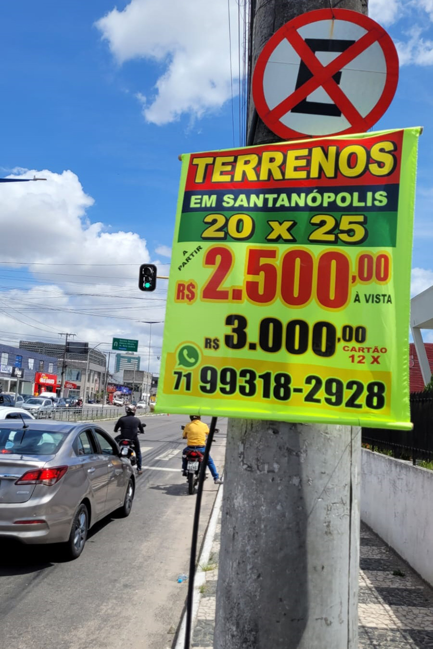  Propaganda fixada em postes e outros equipamentos públicos é desafio para Secretaria de Meio Ambiente