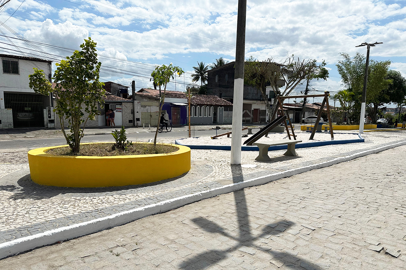 A revitalização das praças