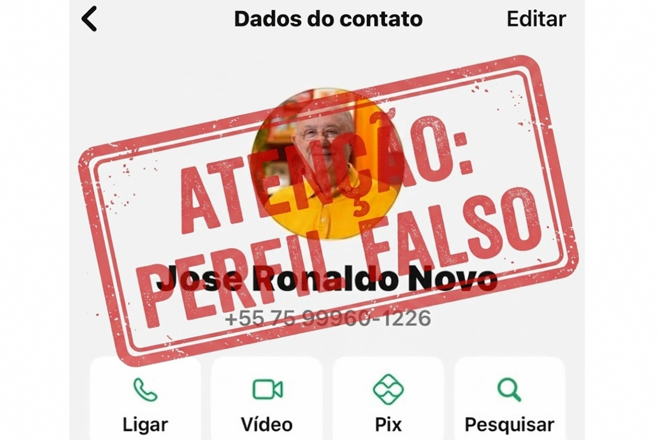 ALERTA DE GOLPE: perfil falso usando nome do prefeito José Ronaldo é criado no WhatsApp