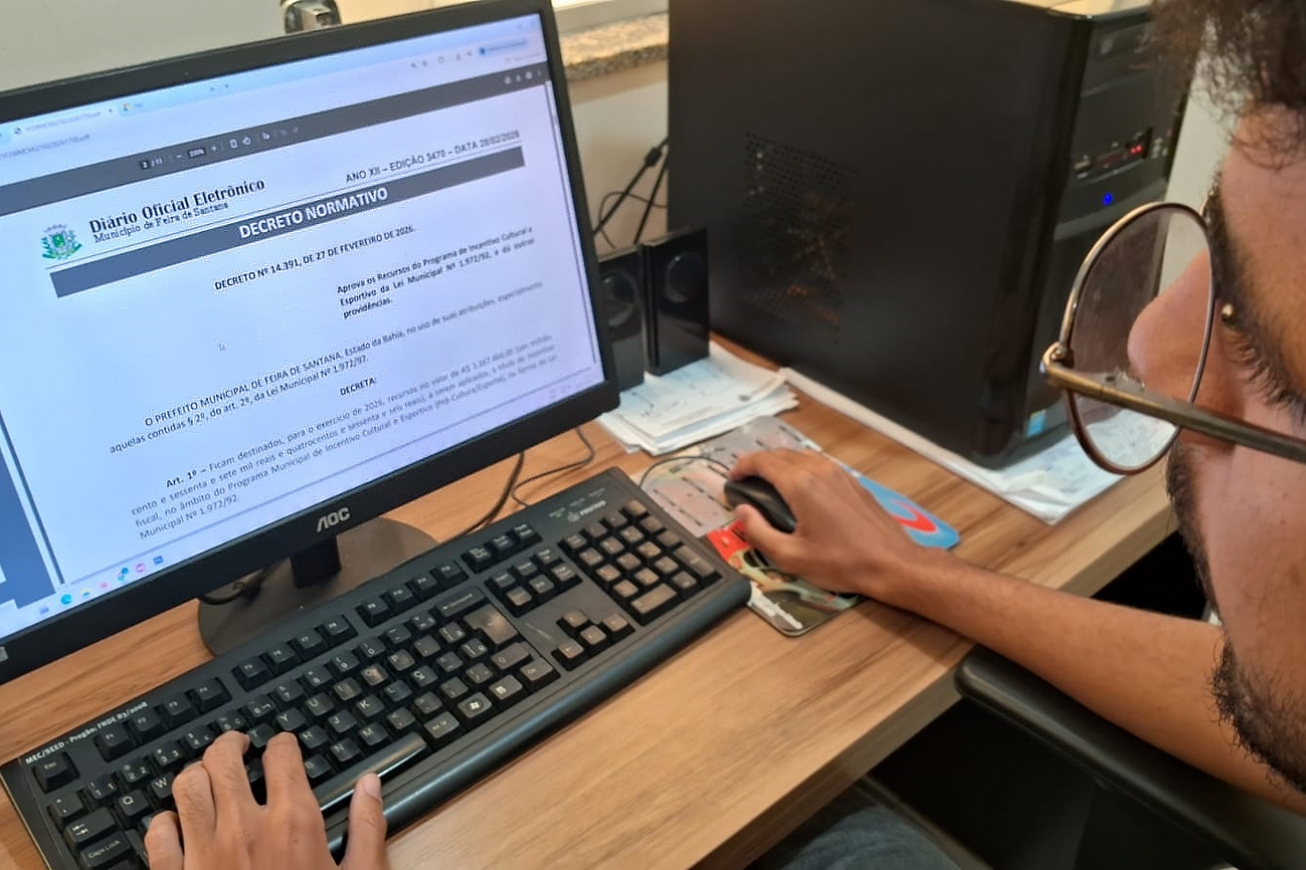 Prefeitura de Feira destina R$ 1,16 milhão para o Pró-Cultura/Esporte, em 2026