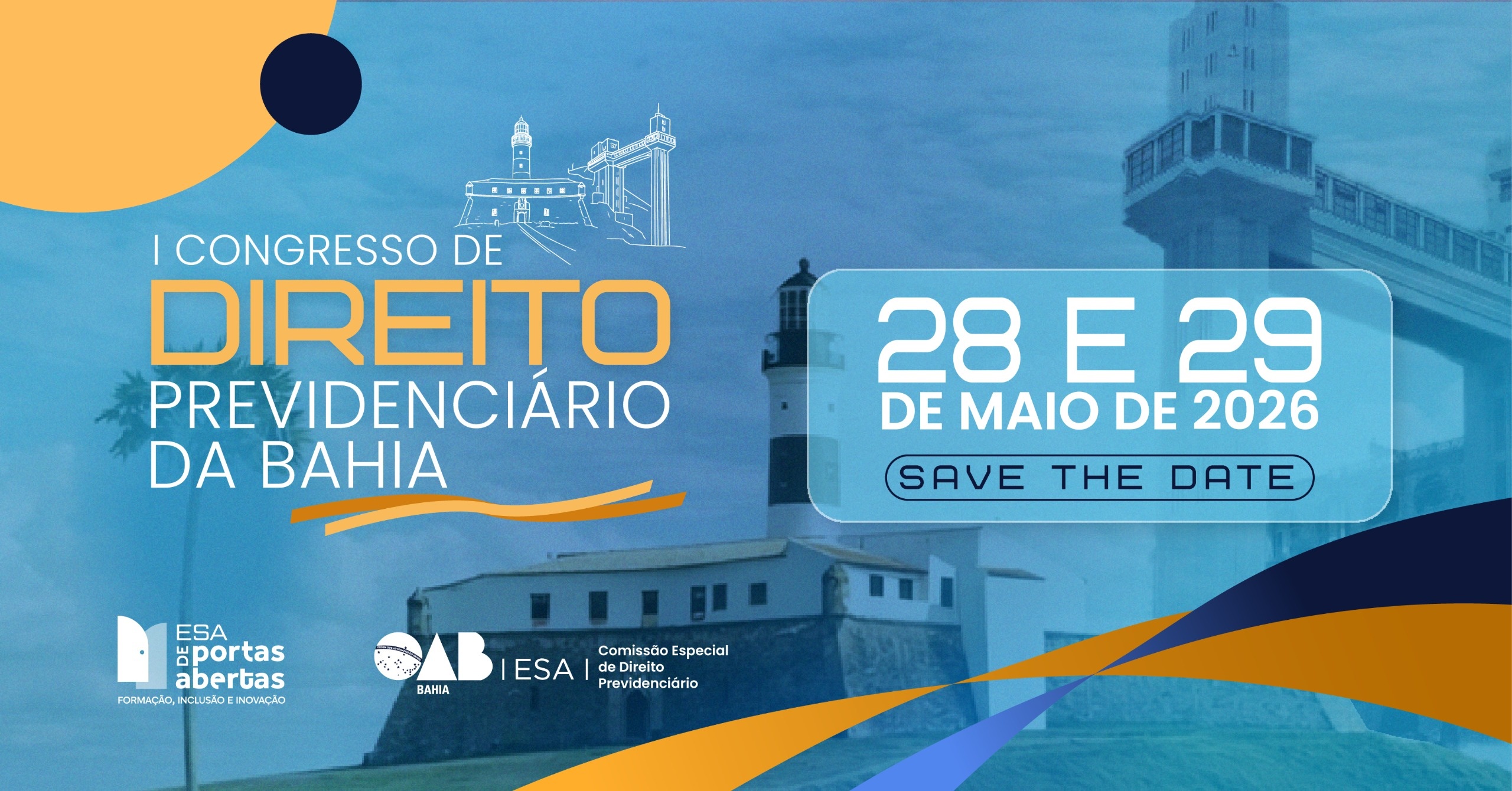 I Congresso de Direito Previdenciário da Bahia acontecerá nos dias 28 e 29 de maio, em Salvador