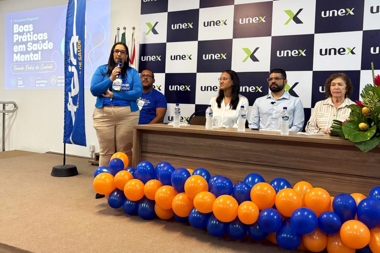 Feira sedia I Encontro Regional de Boas Práticas em Saúde Mental, com participação de 27 municípios